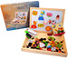 TABLICA DLA DZIECI MAGNETYCZNA KREDOWA 3w1 UKŁADANKA DREWNIANA PUZZLE FARMA