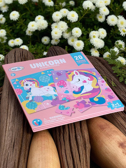 MAGNETYCZNA UKŁADANKA JEDNOROŻEC KSIĄŻECZKA PUZZLE MAGNETYCZNE ZABAWKA