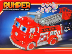 Samochód strażacki Straż pożarna + bańki mydlane