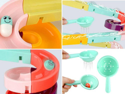 Zjeżdżalnia tor zabawka do wody kąpieli WANNY z kaczka KULKOWY ZESTAW wodny