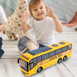 AUTOBUS SZKOLNY ZDALNIE STEROWANY JEŻDŻĄCY INTERAKTYWNY PILOT DLA DZIECI