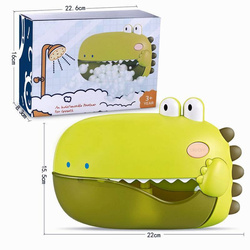 BĄBELKOWY DINOZAUR DINO DO KĄPIELI MASZYNKA DO ROBIENIA PIANY W WANNIE GRA
