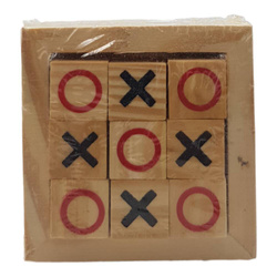 Drewniana Gra KÓŁKO i KRZYŻYK KLOCKI z drewna