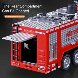 Metalowy SAMOCHÓD STRAŻACKI Straż Pożarna AUTKO ZABAWKA dla chłopca dziecka