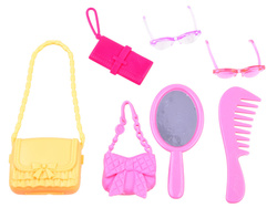 Anlily Lalka domek SZAFA ubrania torebki BARBI