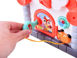 DOMEK sorter KLOCKI zwierzątka pianinko ZABAWKA