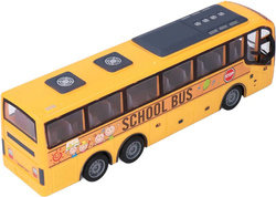 AUTOBUS SZKOLNY ZDALNIE STEROWANY NA PILOT ŚWIATŁA LED AUTO BUS DLA DZIECI