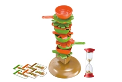 GRA ZRĘCZNOŚCIOWA UKŁADANIE NACZYŃ NA CZAS KLEPSYDRA DLA CAŁEJ RODZINY