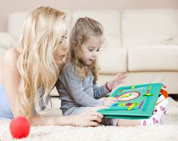 TABLICA MANIPULACYJNA Z ZEGAREM WALIZKA do nauki