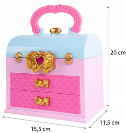 ZESTAW KOSMETYKÓW DO MAKIJAŻU W KUFERKU DLA DZIECI KOSMETYKI DZIEWCZYNKI