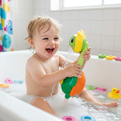 PRYSZNIC FONTANNA ŻÓŁW ŻÓŁWIK ZABAWKA RYBKA WODNA DO KĄPIELI WANNY WODY