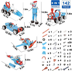 KLOCKI KONSTRUKCYJNE KREATYWNE EDUKACYJNE POJAZDY MAŁY KONSTRUKTOR 8W1