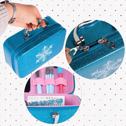 ZESTAW PIĘKNOŚCI I KOSMETYKI MALOWIDŁA W KUFERKU DO MALOWANIA DLA DZIECI