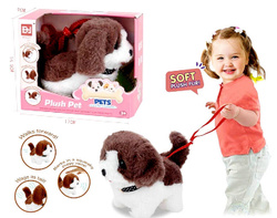 PIESEK PIES chodzący na smyczy szczeka PETS zestaw zabawka dla dzieci