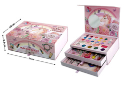 Kosmetyki zestaw do makijażu kuferek na prezent dla dziewczynki dzieci