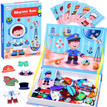 KSIĄŻKA MAGNETYCZNA ZAWODY UKŁADANKA ZABAWKA NA PREZENT DLA DZIECI CHŁOPCA