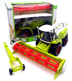 Duży KOMBAJN ZBOŻOWY Z NAPĘDEM RUCHOME ELEMENTY IDEALNY HARVESTER TRAKTOR