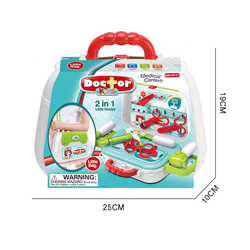 MAŁY LEKARZ ZESTAW LEKARSKI DOKTORA ZABAWKA W KUFERKU ZABAWA W LEKARZA