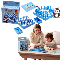 SZACHY DZIECIĘCE PINGWINY GRA I NAUKA GRY W SZACHÓW DLA DZIECI NAJMŁODSZYCH