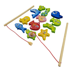 Drewniana TABLICA DWUSTRONNA i Gra Łowienie Rybek