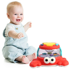 Uciekający Krab zabawka do raczkowania Z DŹWIĘKIEM I ŚWIATŁEM Pełzający