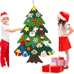 FILCOWA CHOINKA OZDOBY ŚWIĄTECZNE ZABAWKA DZIECI DEKORACJA Z FILCU