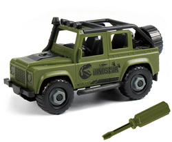 Auto Terenowe JEEP Do Rozkręcania Z PRZYCZEPĄ + DINOZAUR