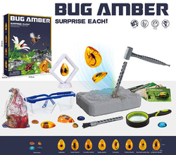 WYKOPALISKA skamieliny owadów w bursztynie ZESTAW dla Mały archeolog AMBER