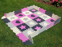 DUŻA MATA PIANKOWA 52 PUZZLE GRUBA XXL BEZPIECZNA