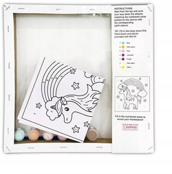 OBRAZ DO MALOWANIA DLA DZIECI 40X50cm SMOK w aucie