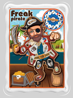 PIRAT operacja Gra elektroniczna DOKTOR zabawa w LEKARZA Pirate Game