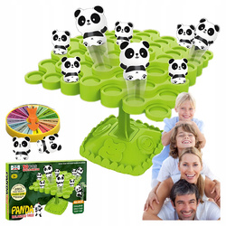 GRA BALANSUJĄCE PANDY ZRĘCZNOŚCIOWA I LOGICZNA DLA DZIECI ZABAWA RODZINNA