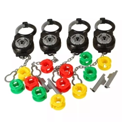 Złam kod Gra rodzinna Uwolnij się z kajdanek Escape Room KAJDANKI 3 poziomy