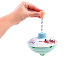 Metalowy BĄCZEK tradycyjna zabawka bąk dla dzieci