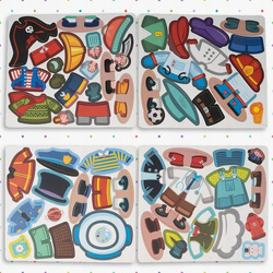 UKŁADANKA MAGNETYCZNA UBIERANIE CHŁOPCA MONTESSORI