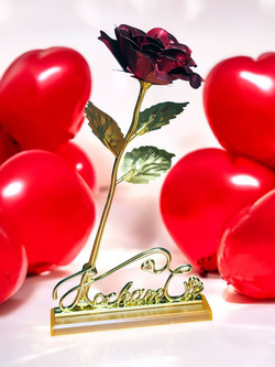 WIECZNA RÓŻA CZERWONA W PUDEŁKU NA PREZENT WALENTYNKI DZIEŃ KOBIET DLA MAMY