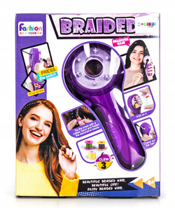 WARKOCZYKI ZAPLATARKA do Warkoczy WŁOSÓW Gumki Zaplatacz MASZYNKA Zestaw