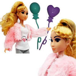 DOMEK DLA LALEK rozkładany otwierany DOMEK na kółkach WALIZKA Lalki LALKA