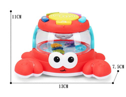 Krab do raczkowania Z DŹWIĘKIEM I ŚWIATŁEM LED zabawka dla dzieci Pełzający