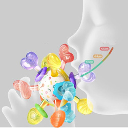GRYZAK Zabawka Sensoryczna Montessori GRZECHOTKA Antystresowa Dla Dzieci