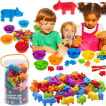 MONTESSORI NAUKA LICZENIA FIGURKI KLOCKI ZWIERZĘTA