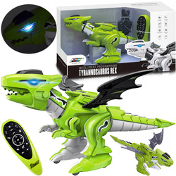 DINOZAUR ZABAWKA STEROWANY NA PILOT SMOK Z LED CHODZI jak ROBOT NA BATERIE