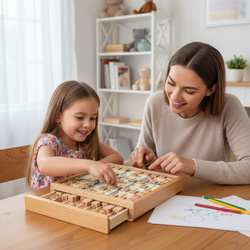 Drewniane Sudoku Zestaw Do Gry Gra Drewno Łamigłówka Dla Dzieci i Dorosłych