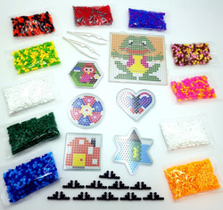 Koraliki Do Prasowania Zestaw 6000 el Szablony Kuferek Wzory Prasowanka XXL