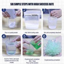 ZESTAW MAGICZNY DO HODOWLI KRYSZTAŁÓW ZESTAW EDUKACYJNY DIY ZRÓB TO SAM