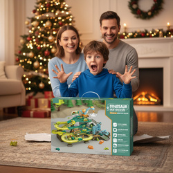 TOR KULKOWY SAMOCHODOWY DINOZAUR PLAC BUDOWY PARKING GARAŻ KOPALNIA ZABAWKA