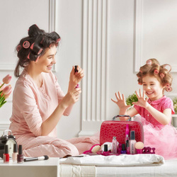 ZESTAW DO MAKIJAŻU I MANICURE W KUFERKU MAKE UP KOSMETYKI DLA DZIEWCZYNKI