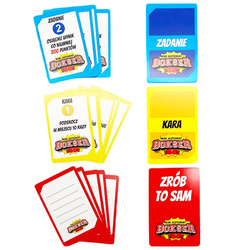 GRA ZRĘCZNOŚCIOWA BOKSER MINI MIERZENIE SIŁY Z ZADANIAMI KARTAMI ZABAWKA