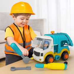 DUŻE AUTKO ŚMIECIARKA POJAZD AUTO ZESTAW DO SKRĘCANIA NAUKI MAJSTERKOWANIA