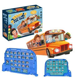 GRA PLANSZOWA „ZGADNIJ KTO?” – TABLICA AUTOBUS + GRA PAMIĘCIOWA DLA DZIECI